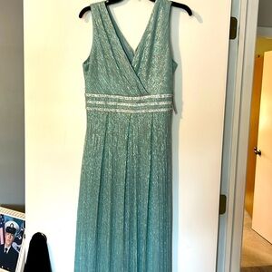Long formal gown- beautiful mint color